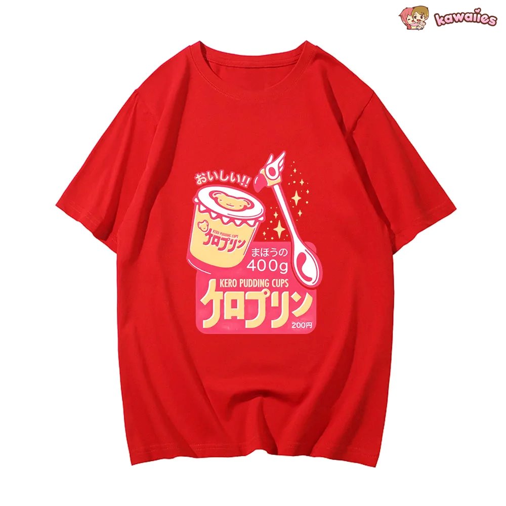 Anime Kero Pudding Cups Cardcaptor Sakura Unisex Tee-Kawaii Dream
