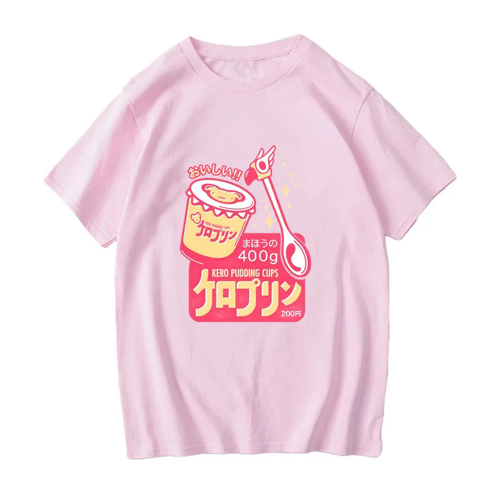 Anime Kero Pudding Cups Cardcaptor Sakura Unisex Tee-Kawaii Dream