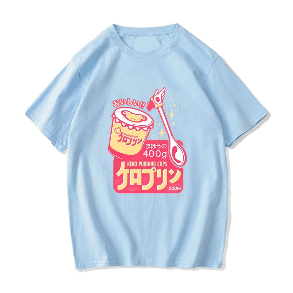 Anime Kero Pudding Cups Cardcaptor Sakura Unisex Tee-Kawaii Dream