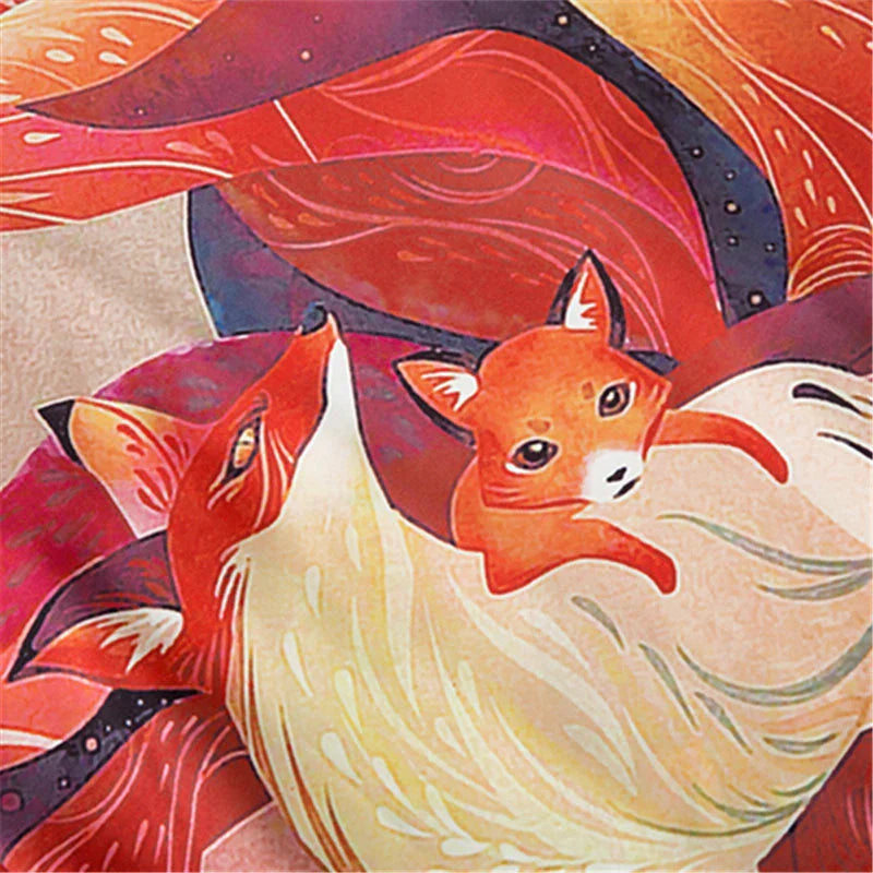 Anime Nine Tailed Fox Unisex Kimono-Kawaii Dream