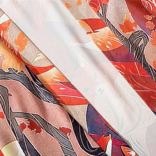 Anime Nine Tailed Fox Unisex Kimono-Kawaii Dream