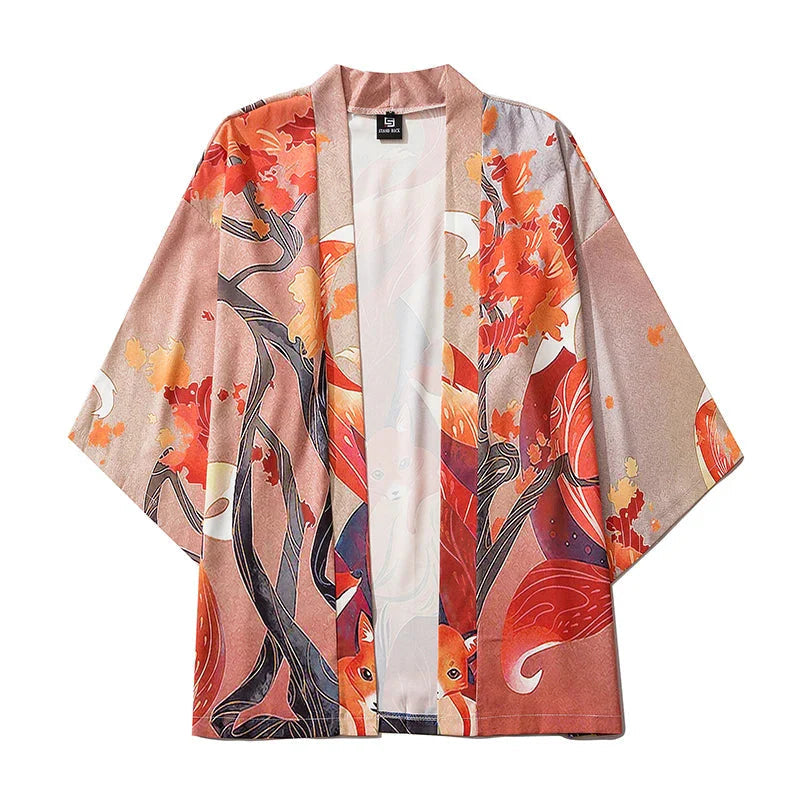 Anime Nine Tailed Fox Unisex Kimono-Kawaii Dream