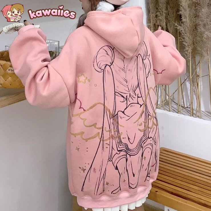Anime Sailor Moon Angel Unisex Hoodie-Kawaii Dream