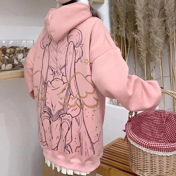 Anime Sailor Moon Angel Unisex Hoodie-Kawaii Dream