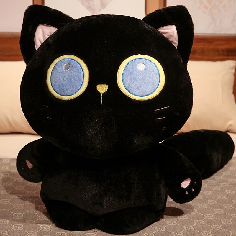 Arrayah the Blue Eye Black Cat Plushie-Kawaii Dream