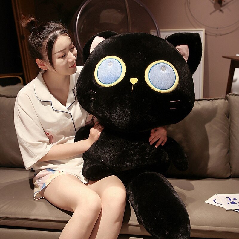 Arrayah the Blue Eye Black Cat Plushie-Kawaii Dream