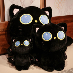 Arrayah the Blue Eye Black Cat Plushie-Kawaii Dream