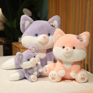 Asami and Akira the Pastel Flower Fox Plushies-Kawaii Dream