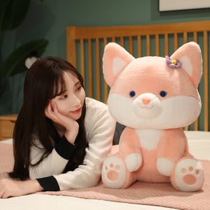 Asami and Akira the Pastel Flower Fox Plushies-Kawaii Dream