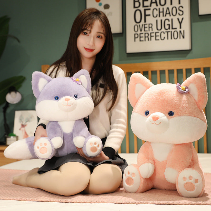 Asami and Akira the Pastel Flower Fox Plushies-Kawaii Dream
