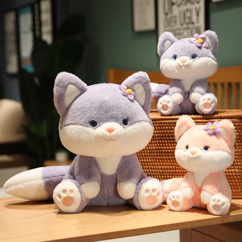 Asami and Akira the Pastel Flower Fox Plushies-Kawaii Dream