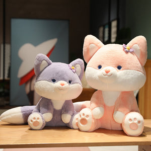 Asami and Akira the Pastel Flower Fox Plushies-Kawaii Dream