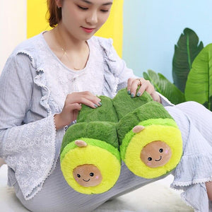Avocado Plush Slippers-Kawaii Dream
