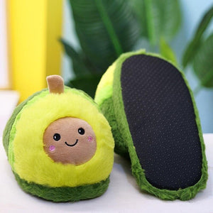 Avocado Plush Slippers-Kawaii Dream