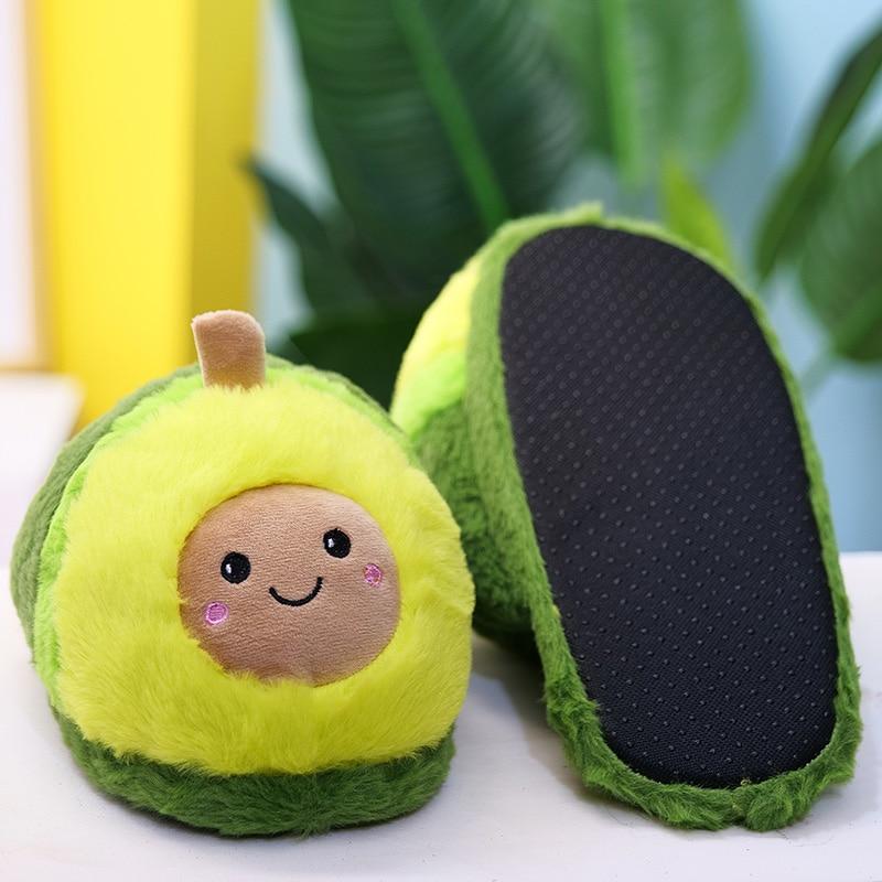 Avocado Plush Slippers-Kawaii Dream
