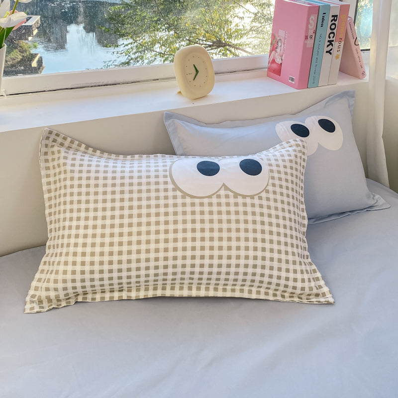 Baby Blue Gray Purple Bedding Set Collection-Kawaii Dream