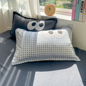 Baby Blue Gray Purple Bedding Set Collection-Kawaii Dream