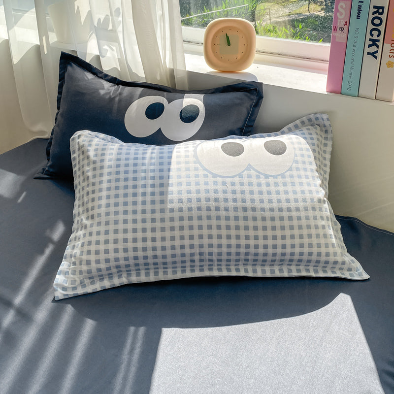 Baby Blue Gray Purple Bedding Set Collection-Kawaii Dream