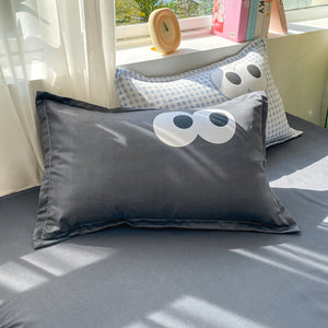 Baby Blue Gray Purple Bedding Set Collection-Kawaii Dream