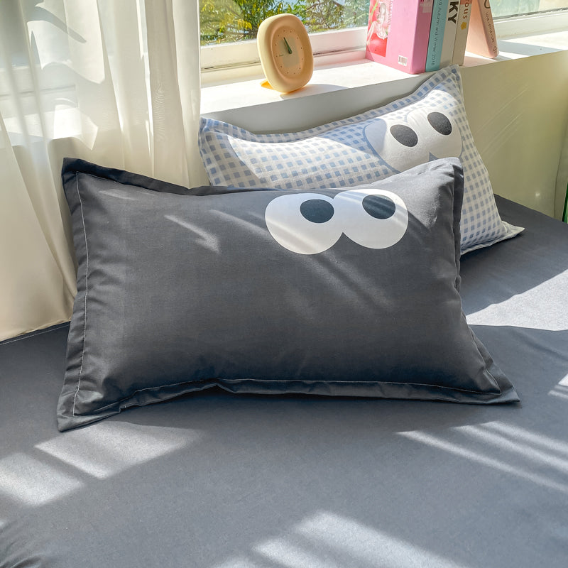 Baby Blue Gray Purple Bedding Set Collection-Kawaii Dream