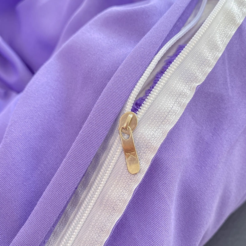 Baby Blue Gray Purple Bedding Set Collection-Kawaii Dream