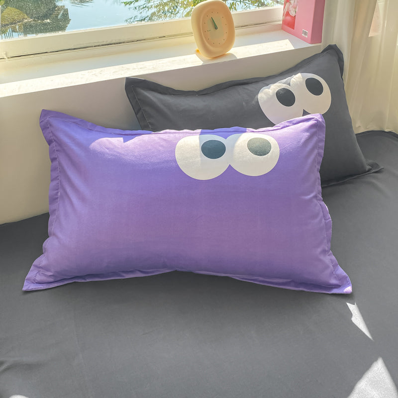 Baby Blue Gray Purple Bedding Set Collection-Kawaii Dream