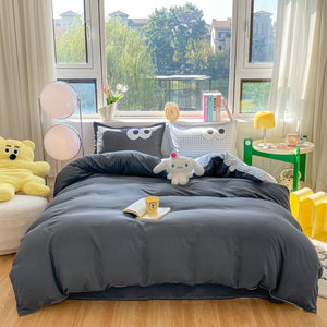 Baby Blue Gray Purple Bedding Set Collection-Kawaii Dream