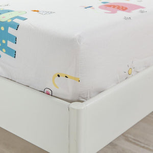Baby Safari Cotton Fitted Bedsheet-Kawaii Dream