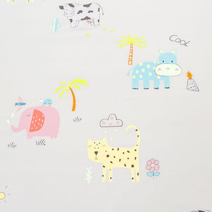 Baby Safari Cotton Fitted Bedsheet-Kawaii Dream