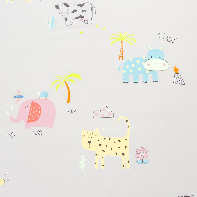 Baby Safari Cotton Fitted Bedsheet-Kawaii Dream