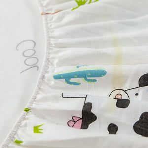 Baby Safari Cotton Fitted Bedsheet-Kawaii Dream