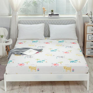 Baby Safari Cotton Fitted Bedsheet-Kawaii Dream