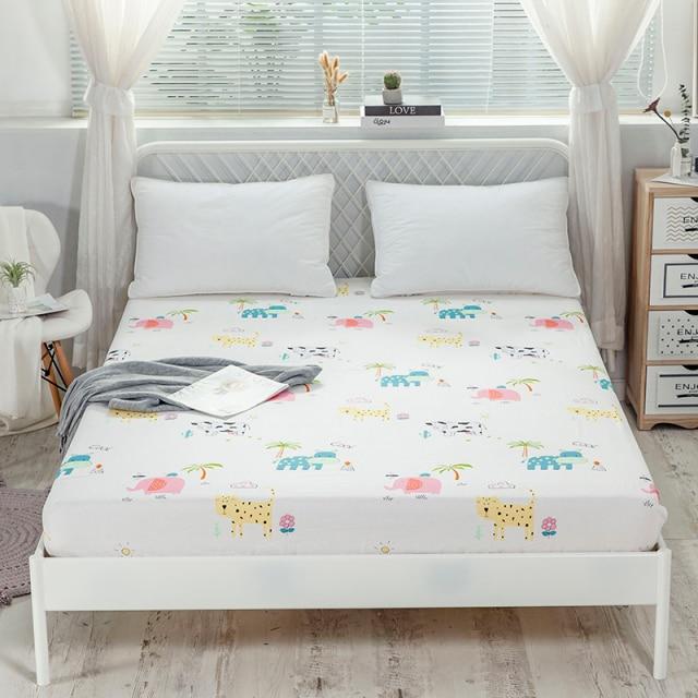 Baby Safari Cotton Fitted Bedsheet-Kawaii Dream