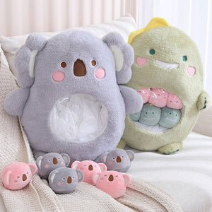 Bag of Koala Dino Bunny Panda Plushie Collection-Kawaii Dream