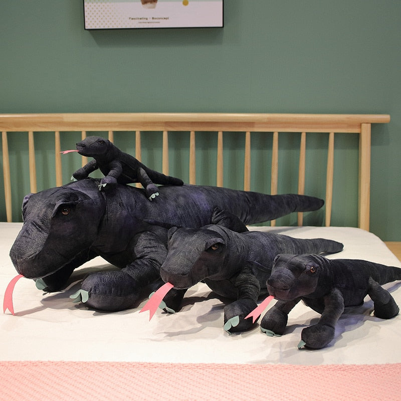 Baja the Black Komodo Dragon Lizard Plushie-Kawaii Dream