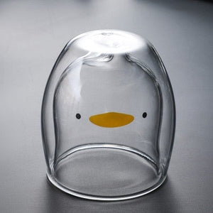 Bear Duck Panda Glass Cup-Kawaii Dream