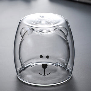 Bear Duck Panda Glass Cup-Kawaii Dream