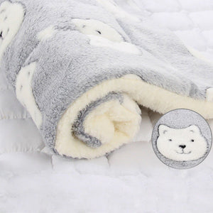 Bear Print Super Soft and Comfy Cat and Dog Bed-Kawaii Dream