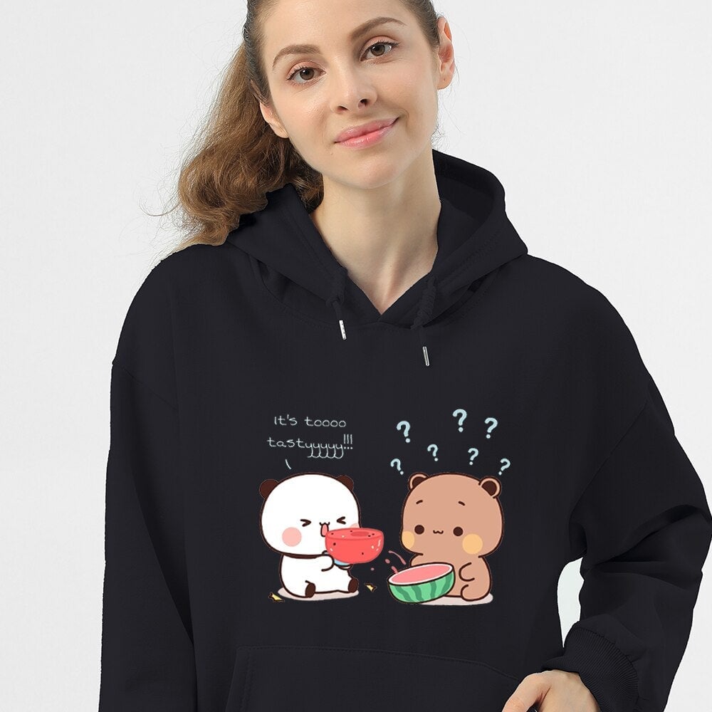 Bears eating Watermelon Unisex Hoodie-Kawaii Dream