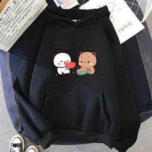 Bears eating Watermelon Unisex Hoodie-Kawaii Dream