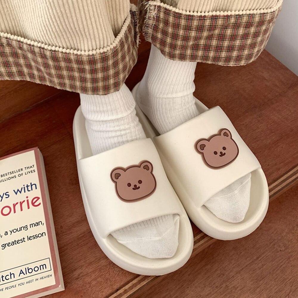 Beary Cute Open-toe Slippers-Kawaii Dream