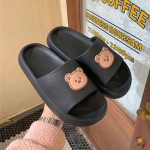Beary Cute Open-toe Slippers-Kawaii Dream