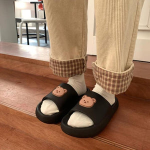 Beary Cute Open-toe Slippers-Kawaii Dream