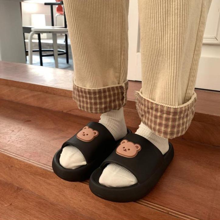 Beary Cute Open-toe Slippers-Kawaii Dream