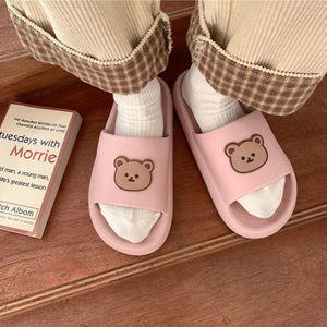 Beary Cute Open-toe Slippers-Kawaii Dream