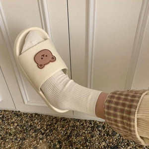 Beary Cute Open-toe Slippers-Kawaii Dream