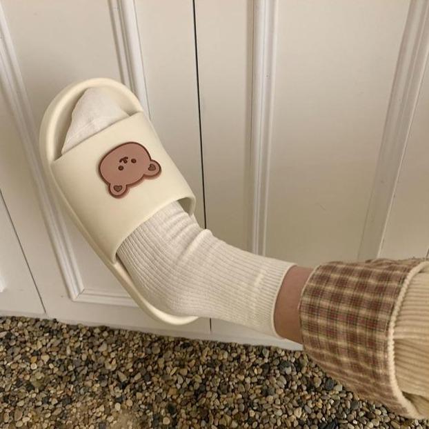 Beary Cute Open-toe Slippers-Kawaii Dream