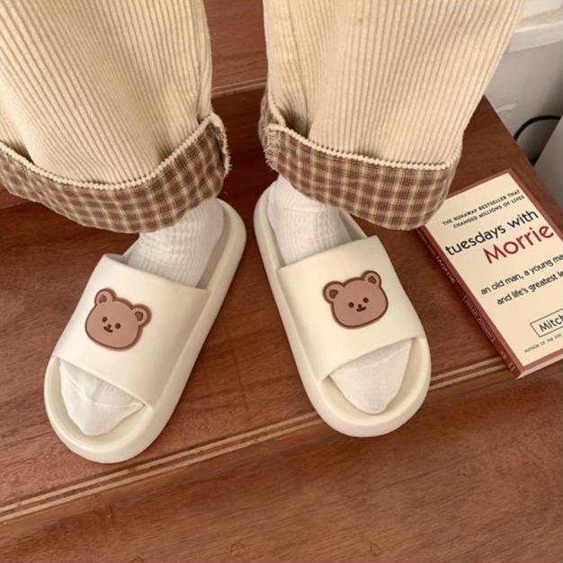 Beary Cute Open-toe Slippers-Kawaii Dream
