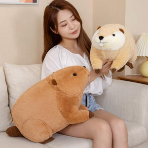 Billy & Willy the Fluffy Brown Beaver Plushie-Kawaii Dream