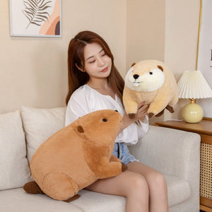 Billy & Willy the Fluffy Brown Beaver Plushie-Kawaii Dream